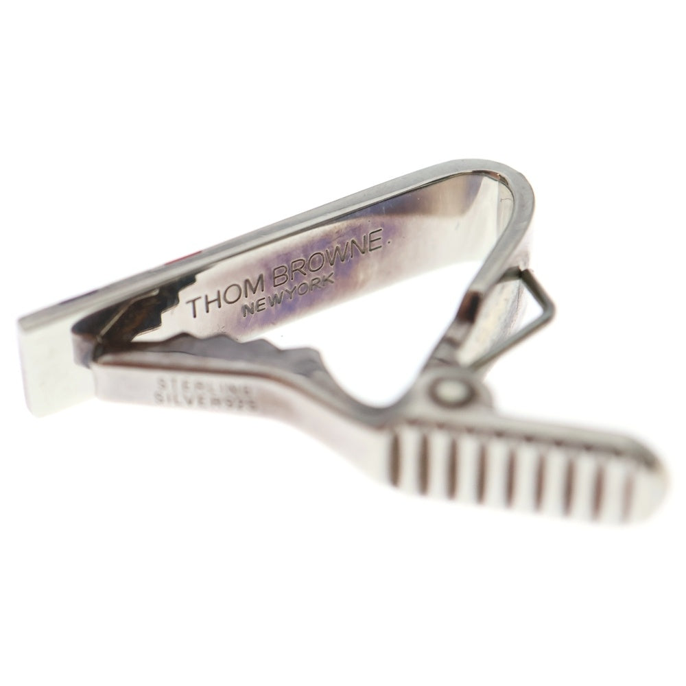 THOM BROWNE(トムブラウン) トリコロール ネクタイピン タイバー シルバー