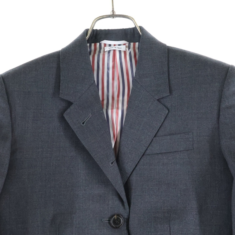 THOM BROWNE(トムブラウン) Tricolor Tailored Jacket トリコロール 2Bテーラードジャケット グレー レディース グレー 322H61
