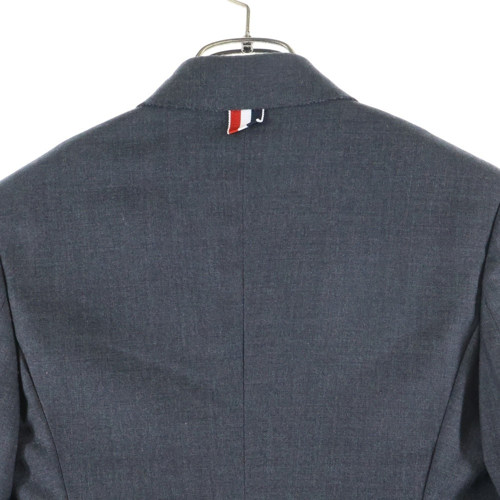 THOM BROWNE(トムブラウン) Tricolor Tailored Jacket トリコロール 2Bテーラードジャケット グレー レディース グレー 322H61