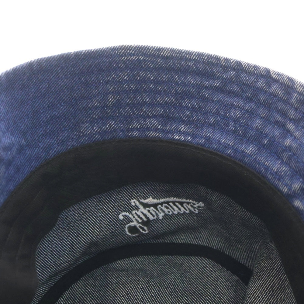 SUPREME(シュプリーム) 24SS Coated Denim Crusher コーテッドデニムクラッシャー デニムバケットハット 帽子 インディゴ