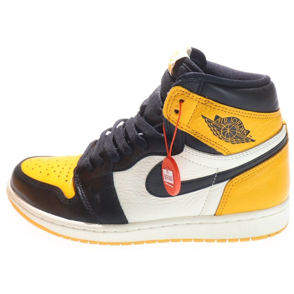 NIKE(ナイキ) AIR JORDAN1 RETRO HIGH OG エアジョーダン1 タクシー ハイカットスニーカー イエロー US7/25cm 555088-711