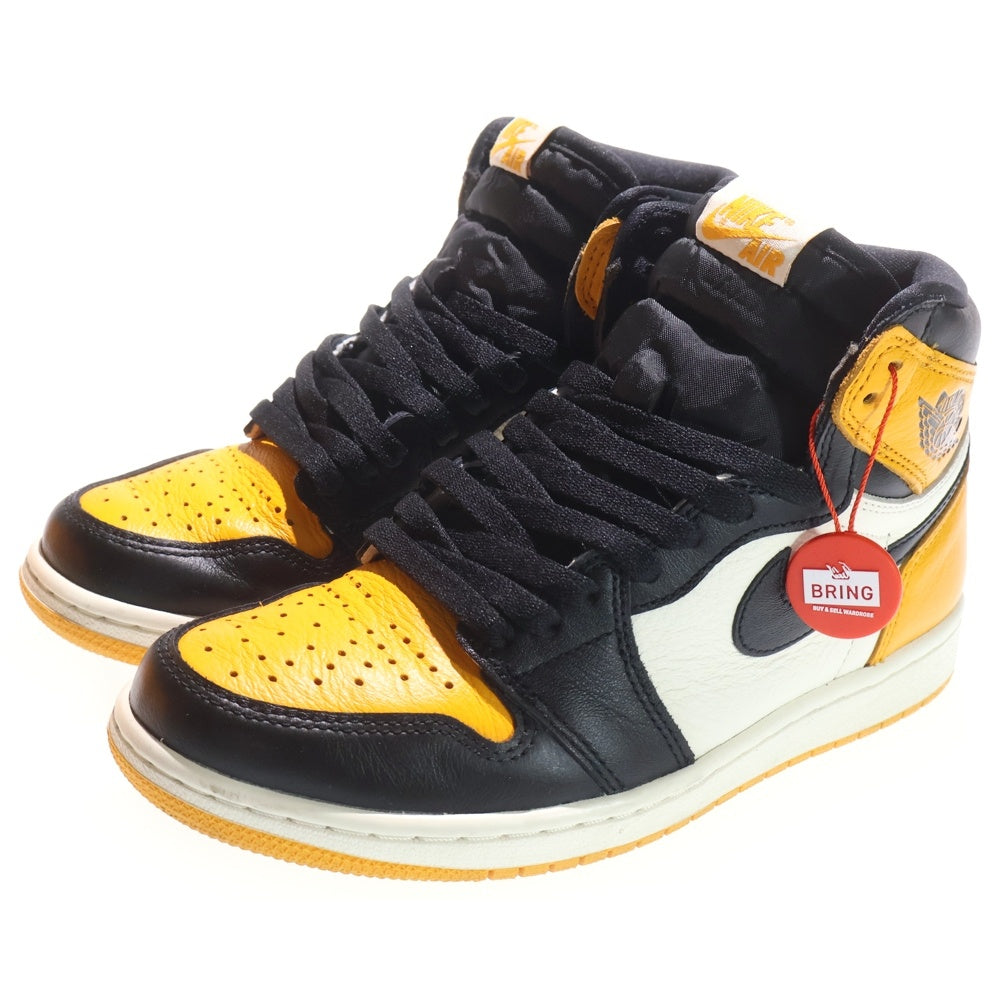 NIKE(ナイキ) AIR JORDAN1 RETRO HIGH OG エアジョーダン1 タクシー ハイカットスニーカー イエロー US7/25cm 555088-711
