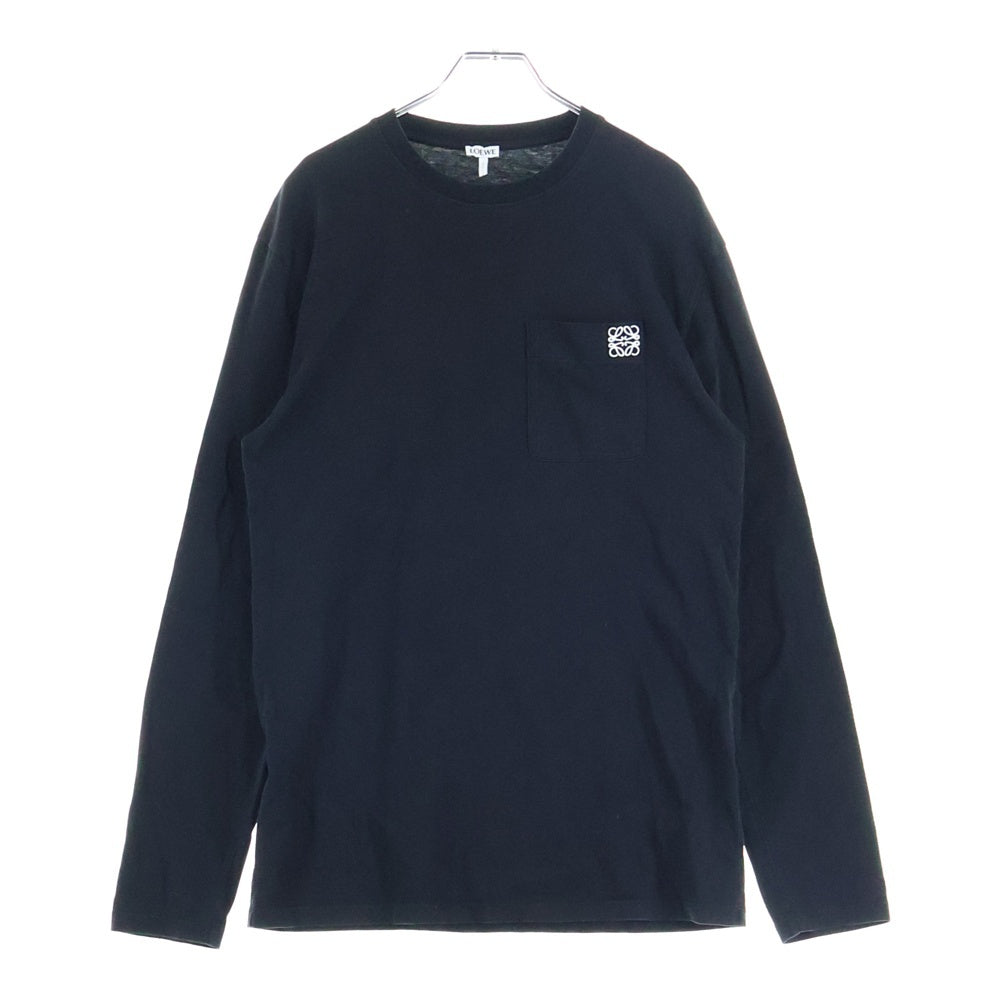 LOEWE(ロエベ) Anagram L/S T-Shirt アナグラムロゴ刺繍 長袖Tシャツ ロンT ブラック H526Y24J04