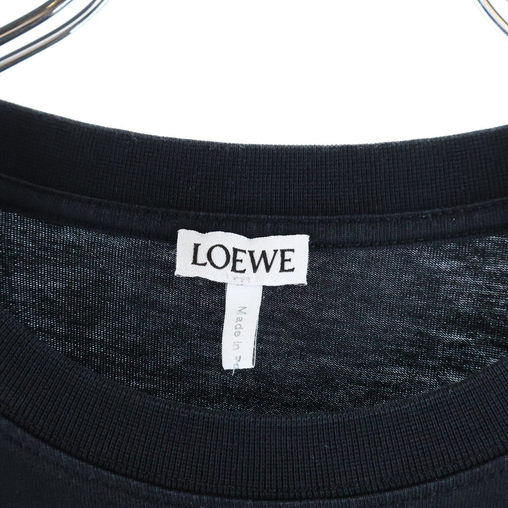 LOEWE(ロエベ) Anagram L/S T-Shirt アナグラムロゴ刺繍 長袖Tシャツ ロンT ブラック H526Y24J04