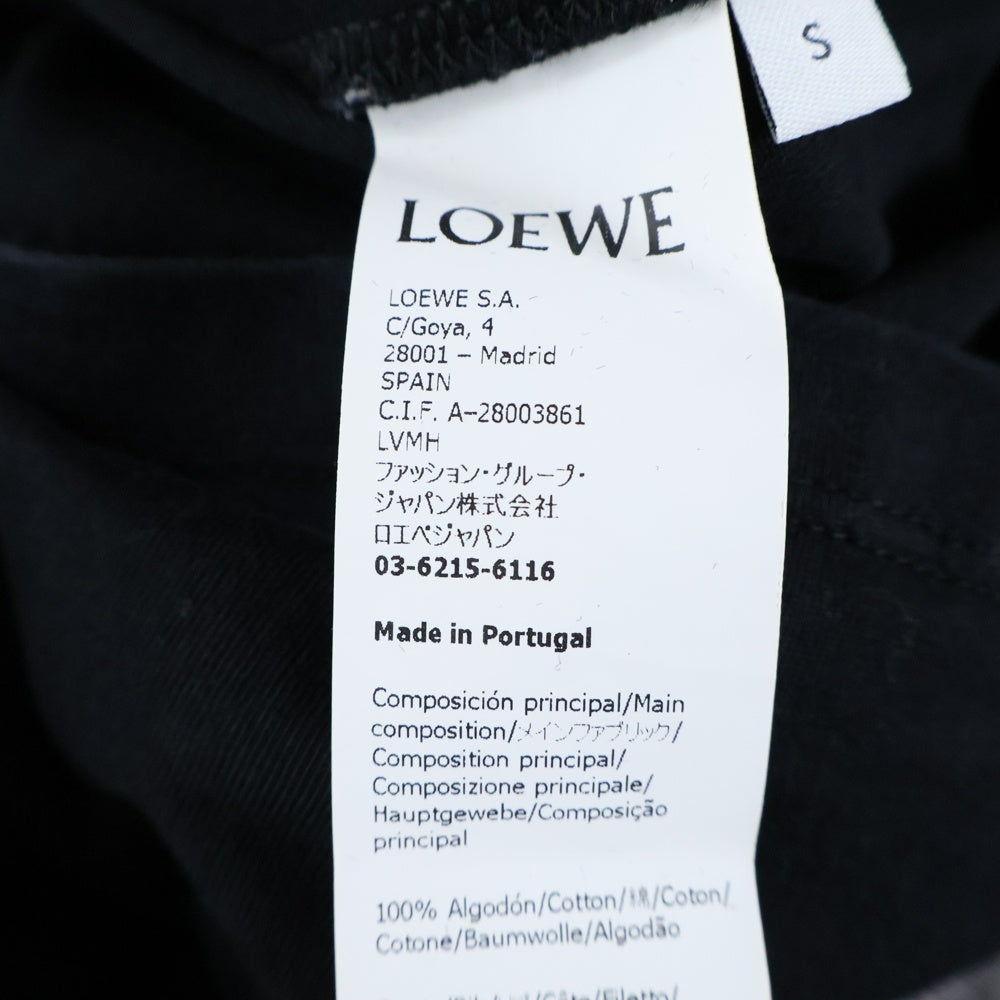 LOEWE(ロエベ) Anagram L/S T-Shirt アナグラムロゴ刺繍 長袖Tシャツ ロンT ブラック H526Y24J04