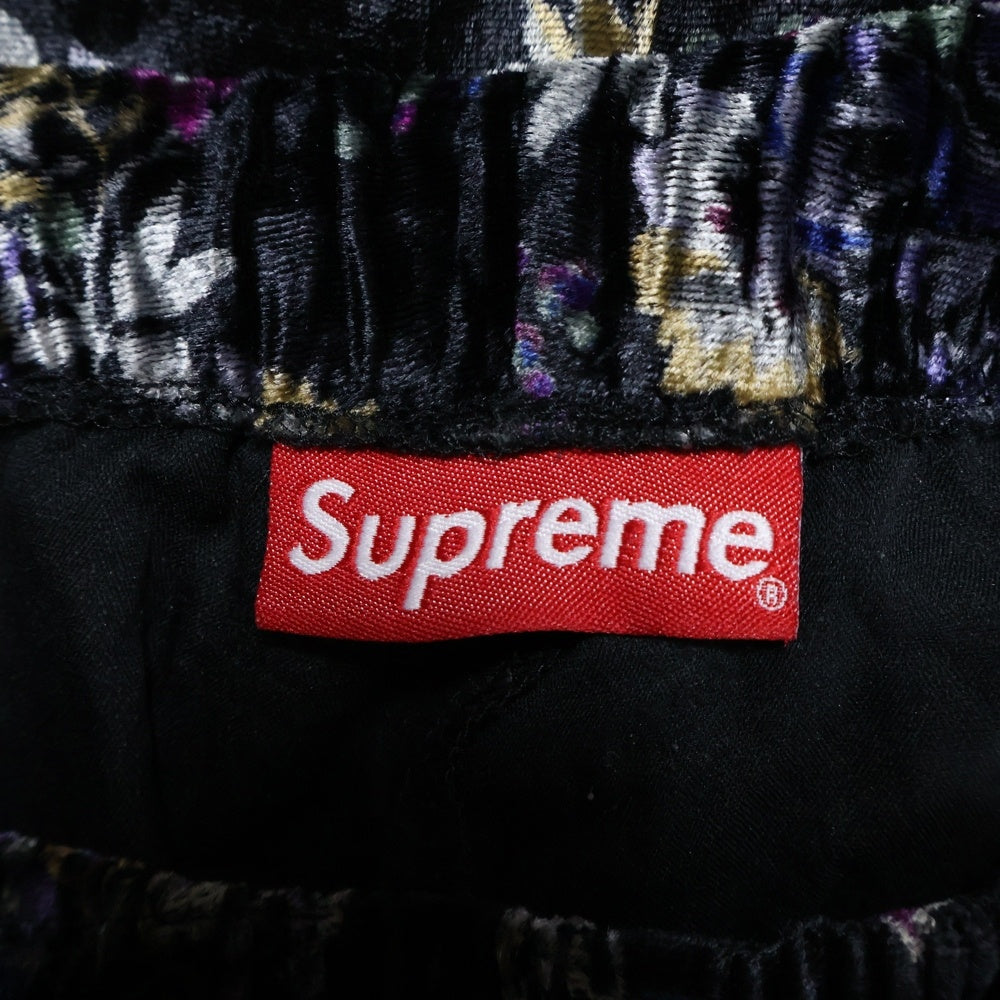 SUPREME(シュプリーム) 19AW Floral Velour Short フローラル ベロア