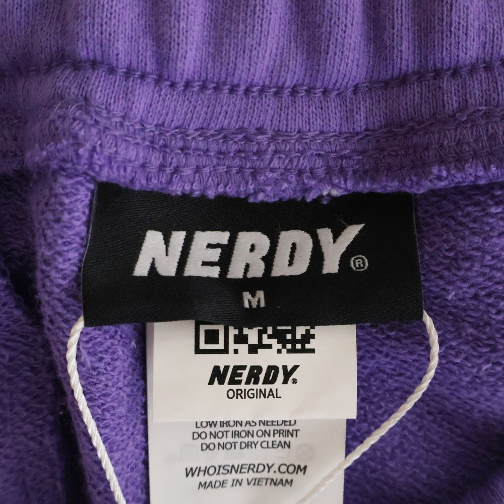 NO BRAND(ノーブランド) NERDY(ノルディ) Basic Logo Sweatpants スウェットパンツ パープル