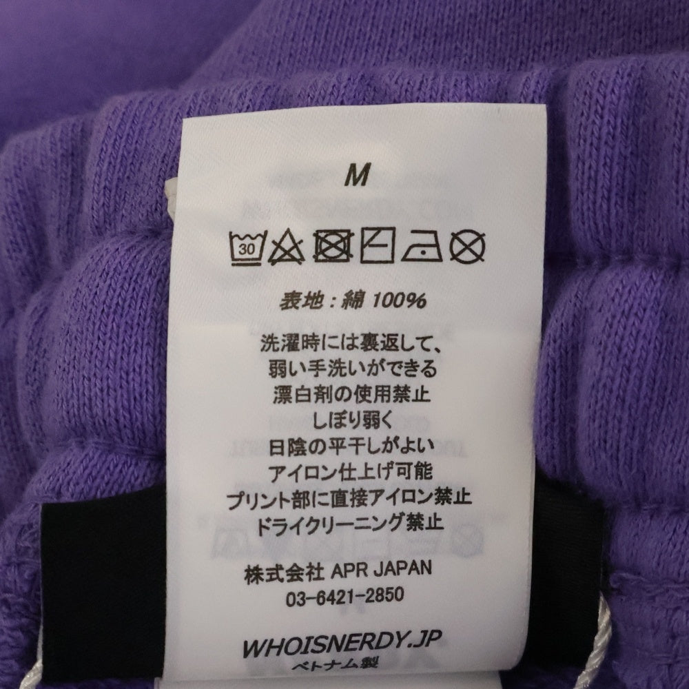 NO BRAND(ノーブランド) NERDY(ノルディ) Basic Logo Sweatpants スウェットパンツ パープル