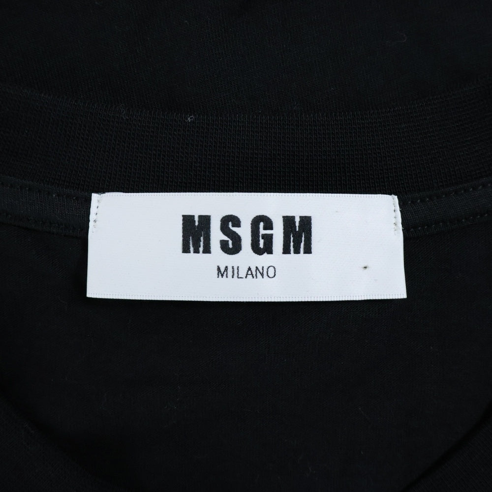 MSGM(エムエスジーエム) BOX LOGO T-SHIRT 半袖Tシャツ ブラック 2840MM67