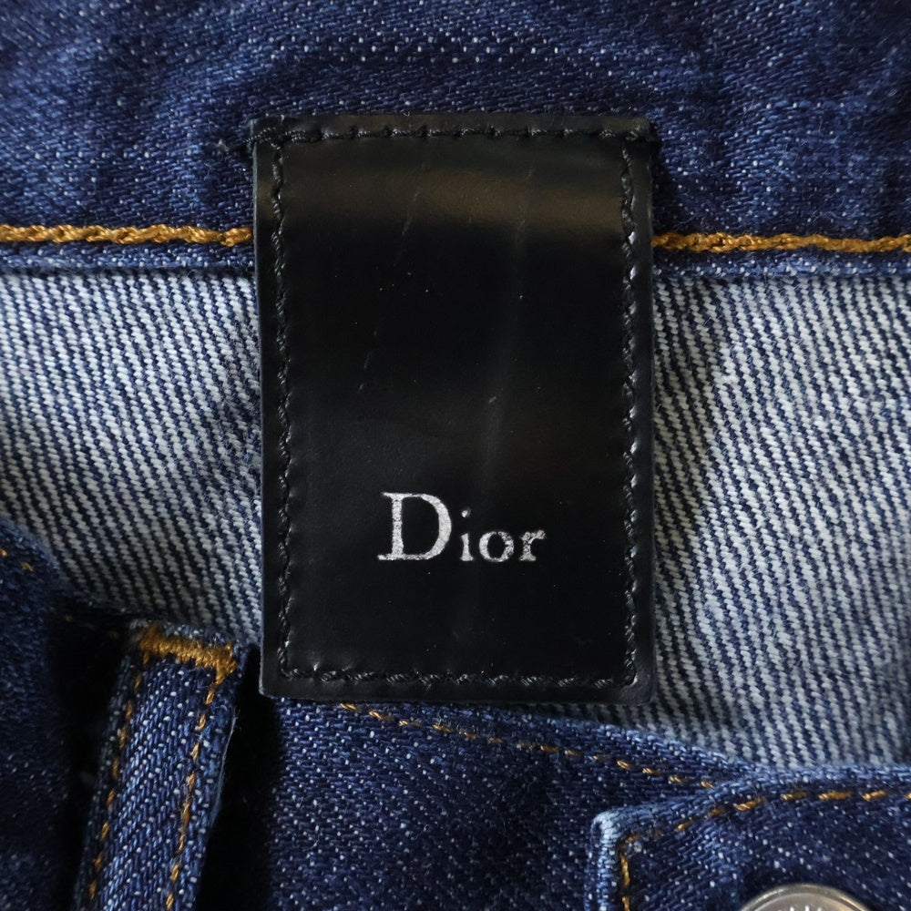 極美品 ディオールオム ボタンフライ デニムパンツ インディゴ 28 メンズ 07SS Dior HOMME Coating Black Denim Pants | VOLAR