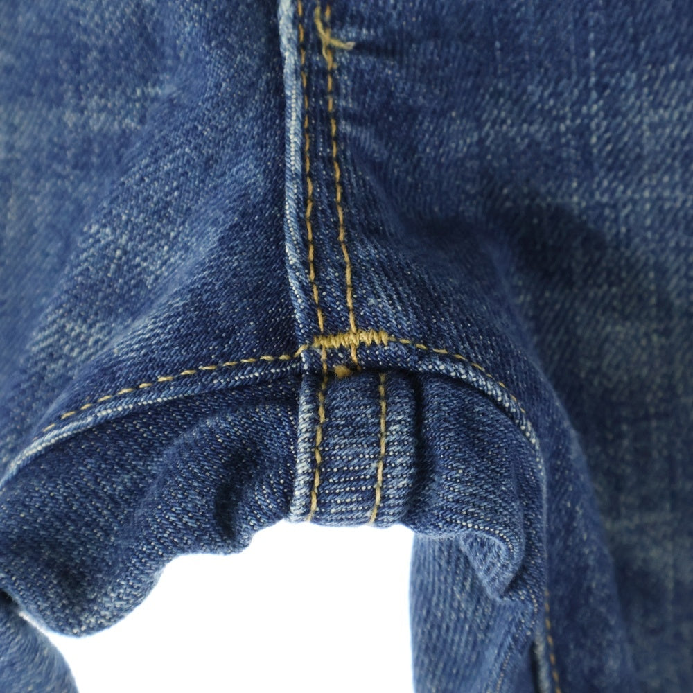 RALPH LAUREN(ラルフローレン) Slim ボタンフライ ダメージ加工 デニムスキニーパンツ インディゴ