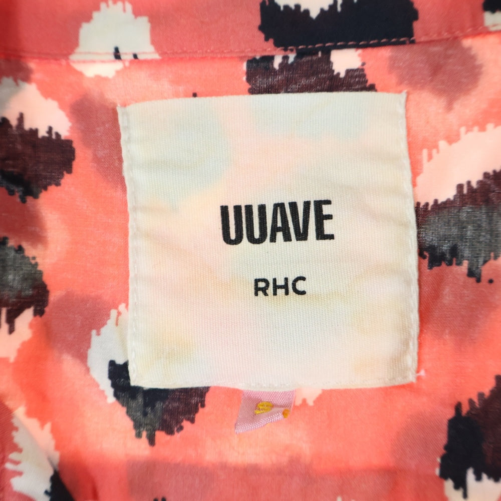 RHC Ron Herman(アールエイチシー ロンハーマン) Animal Aloha Shirts アニマルアロハシャツ ポルカドット ピンク