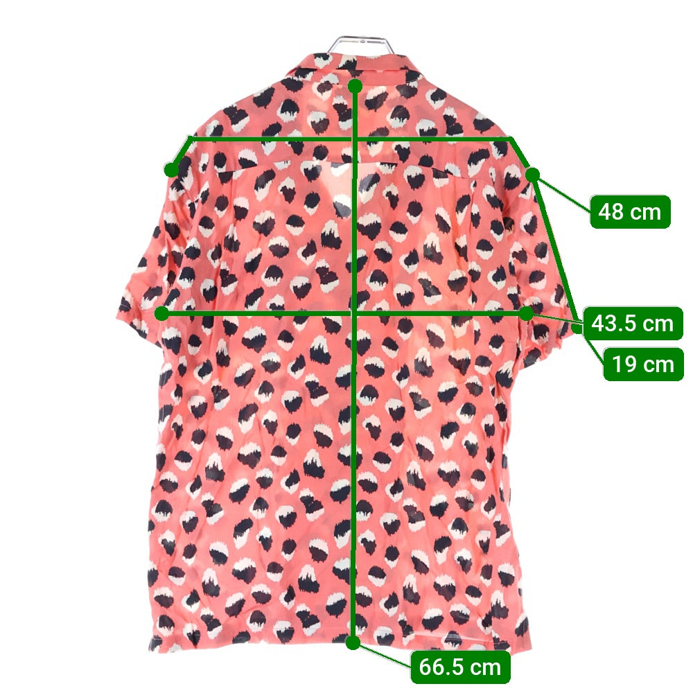 RHC Ron Herman(アールエイチシー ロンハーマン) Animal Aloha Shirts アニマルアロハシャツ ポルカドット ピンク