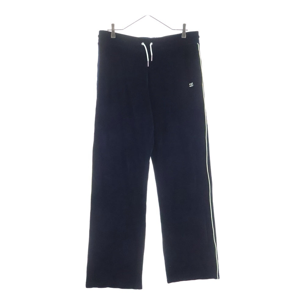 CELINE(セリーヌ) TRIOMPHE EMBROIDERY VELVET JERSEY TRUCKSUIT PANTS トリオンフ ロゴ刺繍 ベロアベルベットパンツ ネイビー 2Z535748Q.07XE
