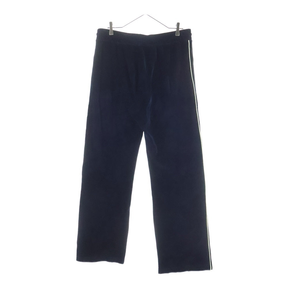 CELINE(セリーヌ) TRIOMPHE EMBROIDERY VELVET JERSEY TRUCKSUIT PANTS トリオンフ ロゴ刺繍 ベロアベルベットパンツ ネイビー 2Z535748Q.07XE