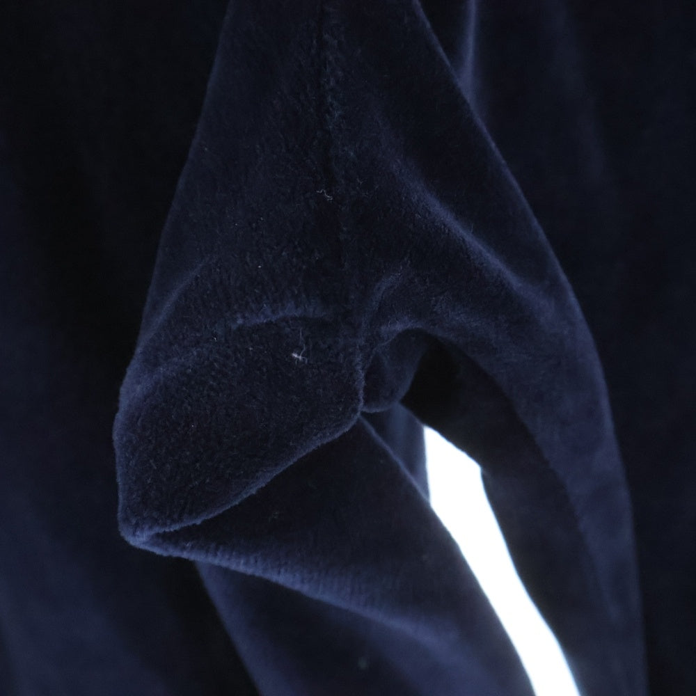 CELINE(セリーヌ) TRIOMPHE EMBROIDERY VELVET JERSEY TRUCKSUIT PANTS トリオンフ ロゴ刺繍 ベロアベルベットパンツ ネイビー 2Z535748Q.07XE
