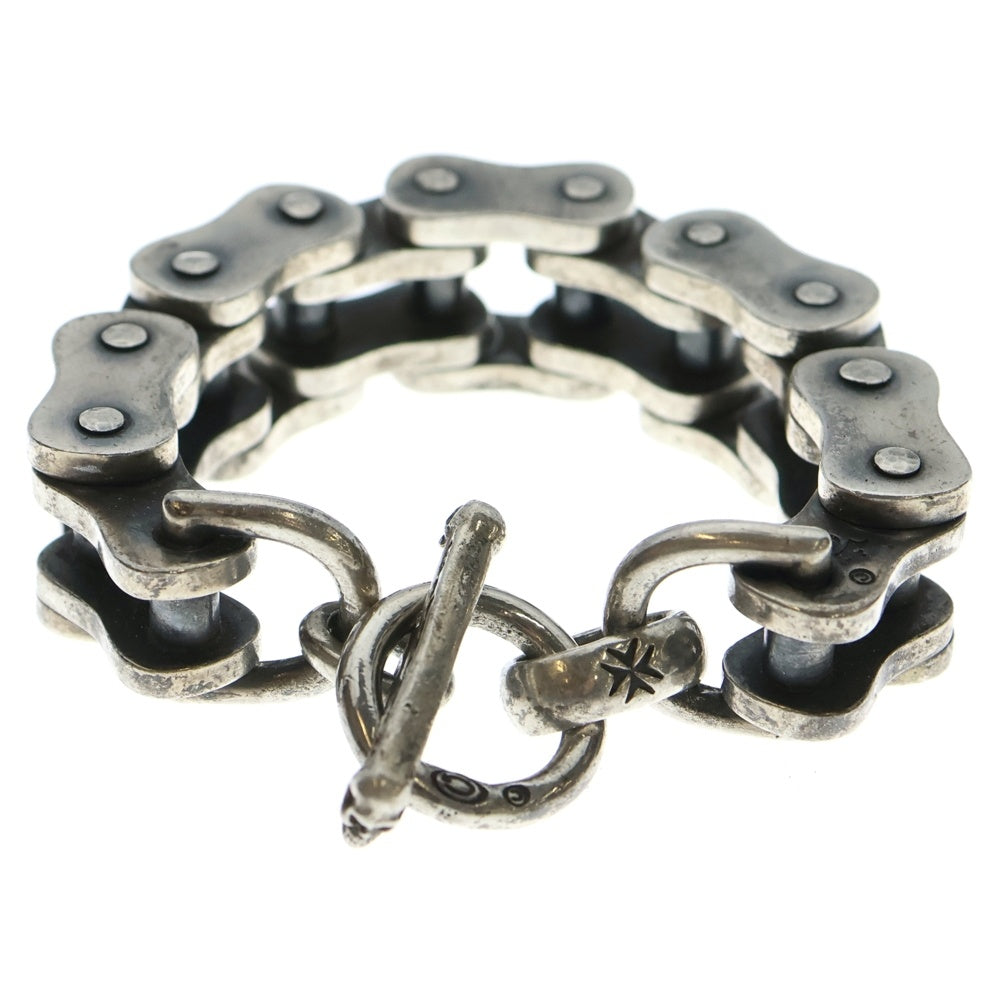 Gaboratory/Gabor(ガボラトリー/ガボール) Motorcycle Chain Bracelet (Large) ラージ モーターサイクルチェーンブレスレット シルバー