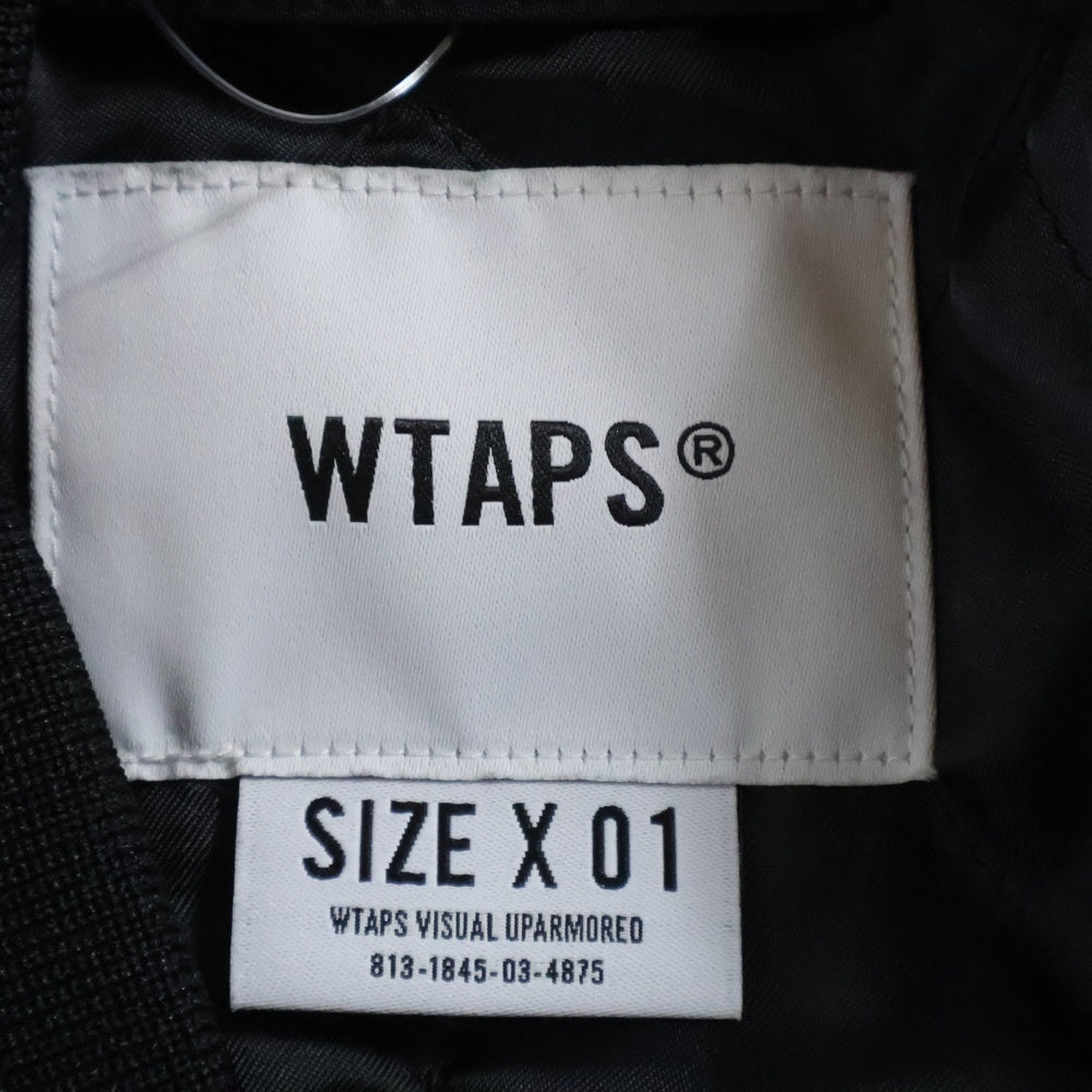 WTAPS(ダブルタップス) 23SS TEAM JACKET チームジャケット ブラック 231TQDT-JKM01