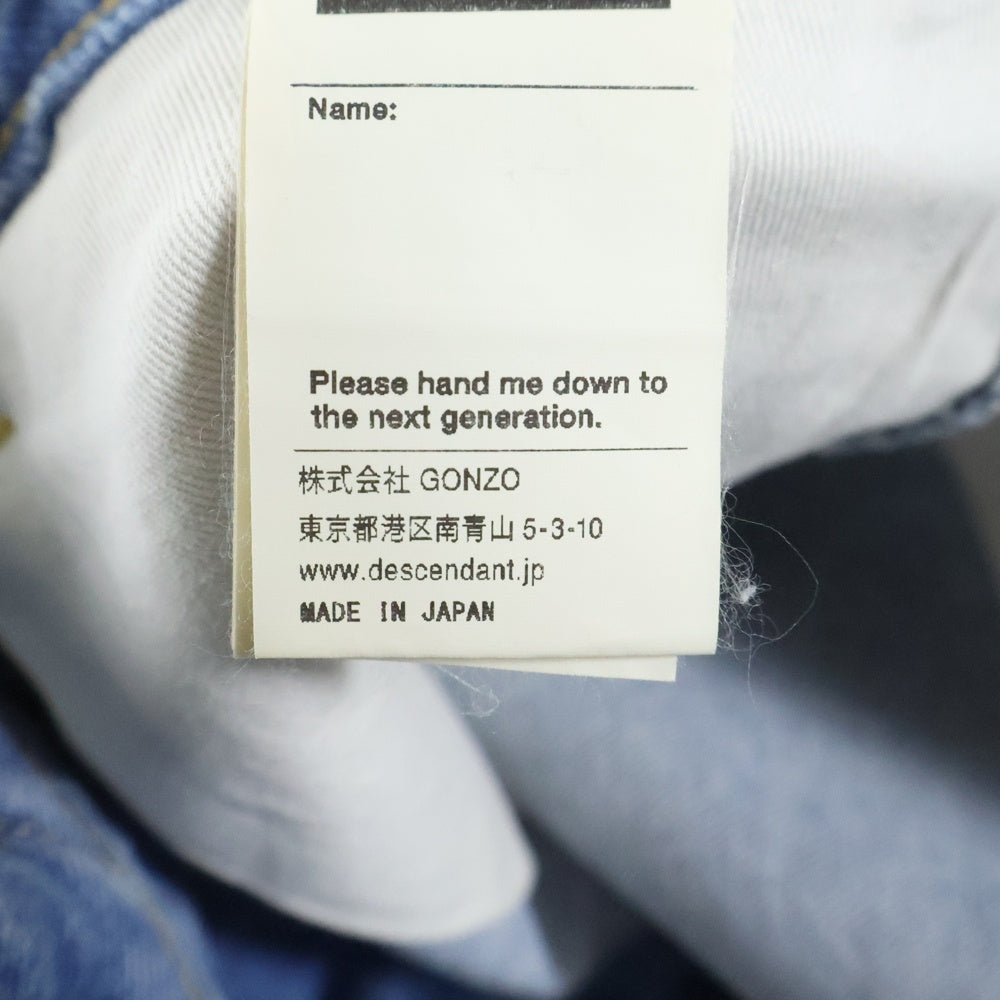 DESCENDANT(ディセンダント) DIY DENIM SHORTS デニム ショーツ ハーフパンツ インディゴ