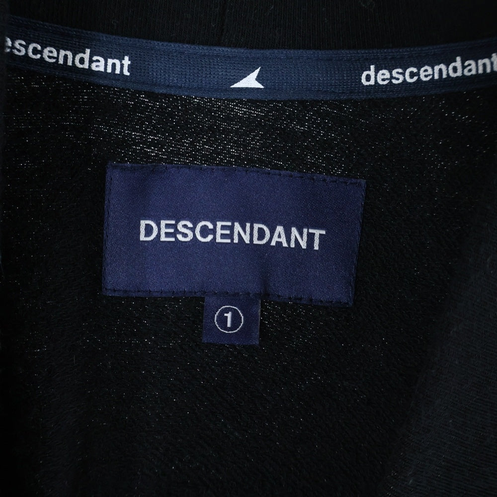 DESCENDANT(ディセンダント) TORTOISE MOCK NECK トートイスモックネック ロングTシャツ ブラック