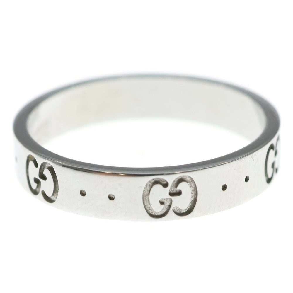 GUCCI(グッチ) 18KWG GGアイコンリング ホワイトゴールド