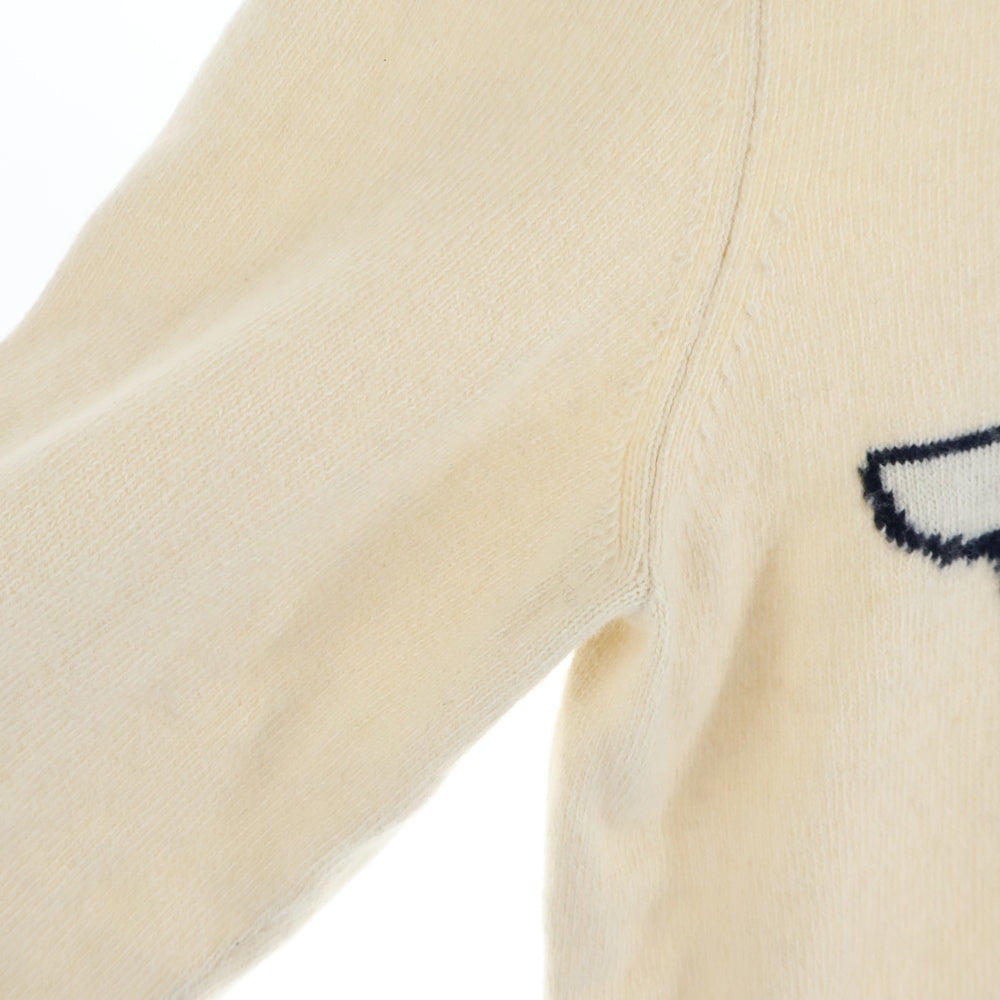 DIOR(ディオール) 20SS ×JORDAN BRAND Air Dior Wings Sweater Navy エアディオール ウィングス カシミヤ混 ニットセーター ベージュ 033M605AT142