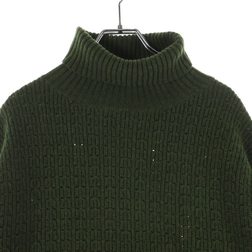 PHIGVEL(フィグベル) MIL TURTLE NECK KNIT ウールタートルネックニットセーター カーキ PMAC-KN04