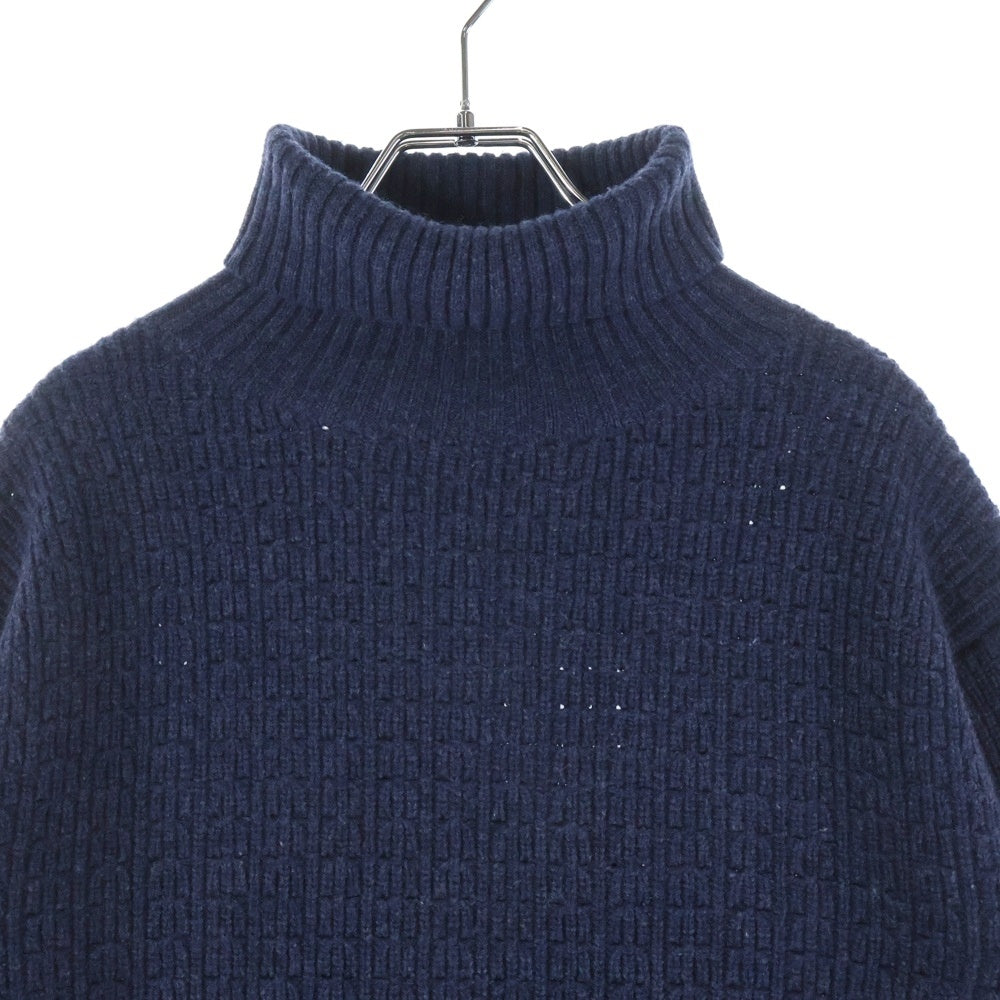 PHIGVEL(フィグベル) MIL TURTLE NECK KNIT ウールタートルネックニットセーター ネイビー PMAC-KN04