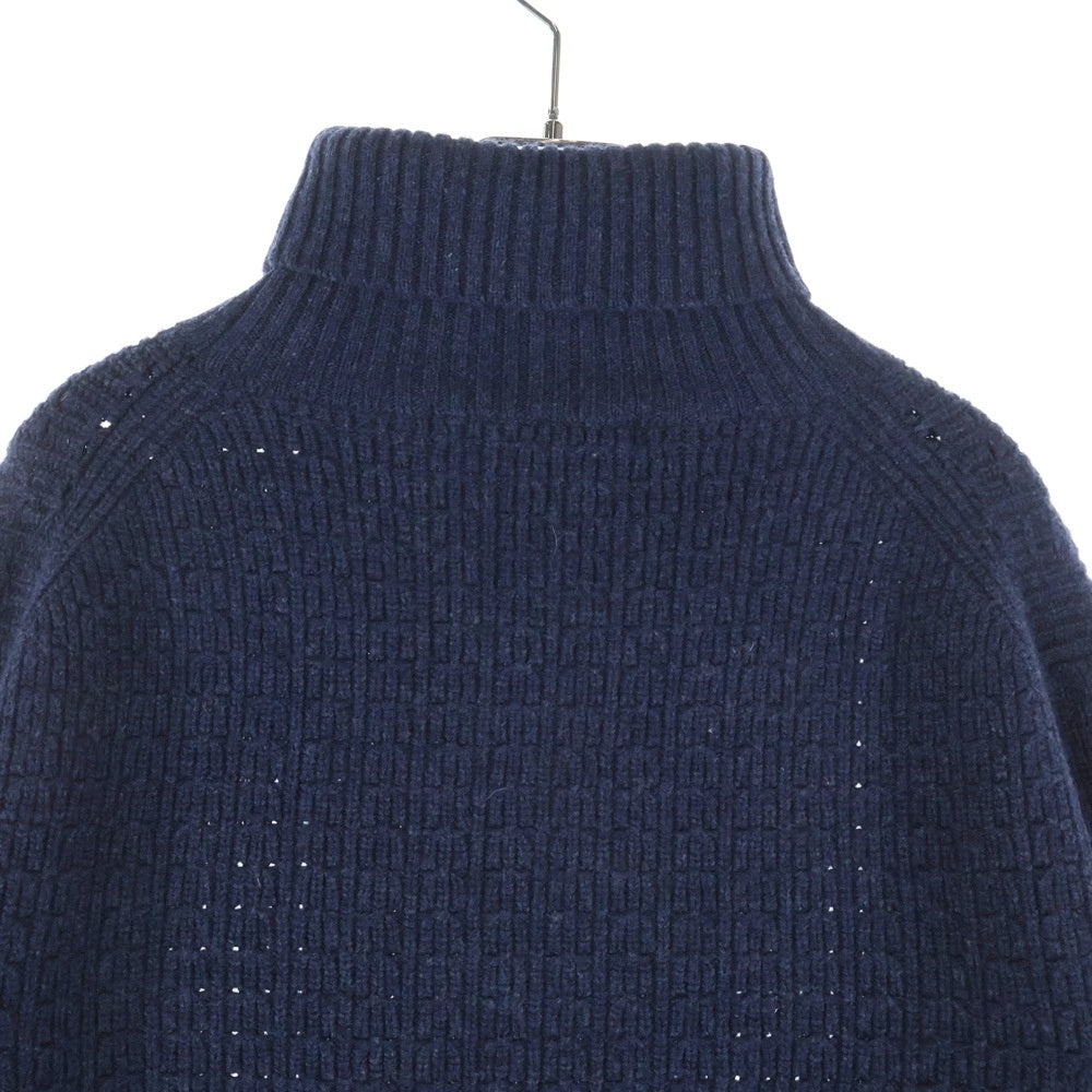 PHIGVEL(フィグベル) MIL TURTLE NECK KNIT ウールタートルネックニットセーター ネイビー PMAC-KN04