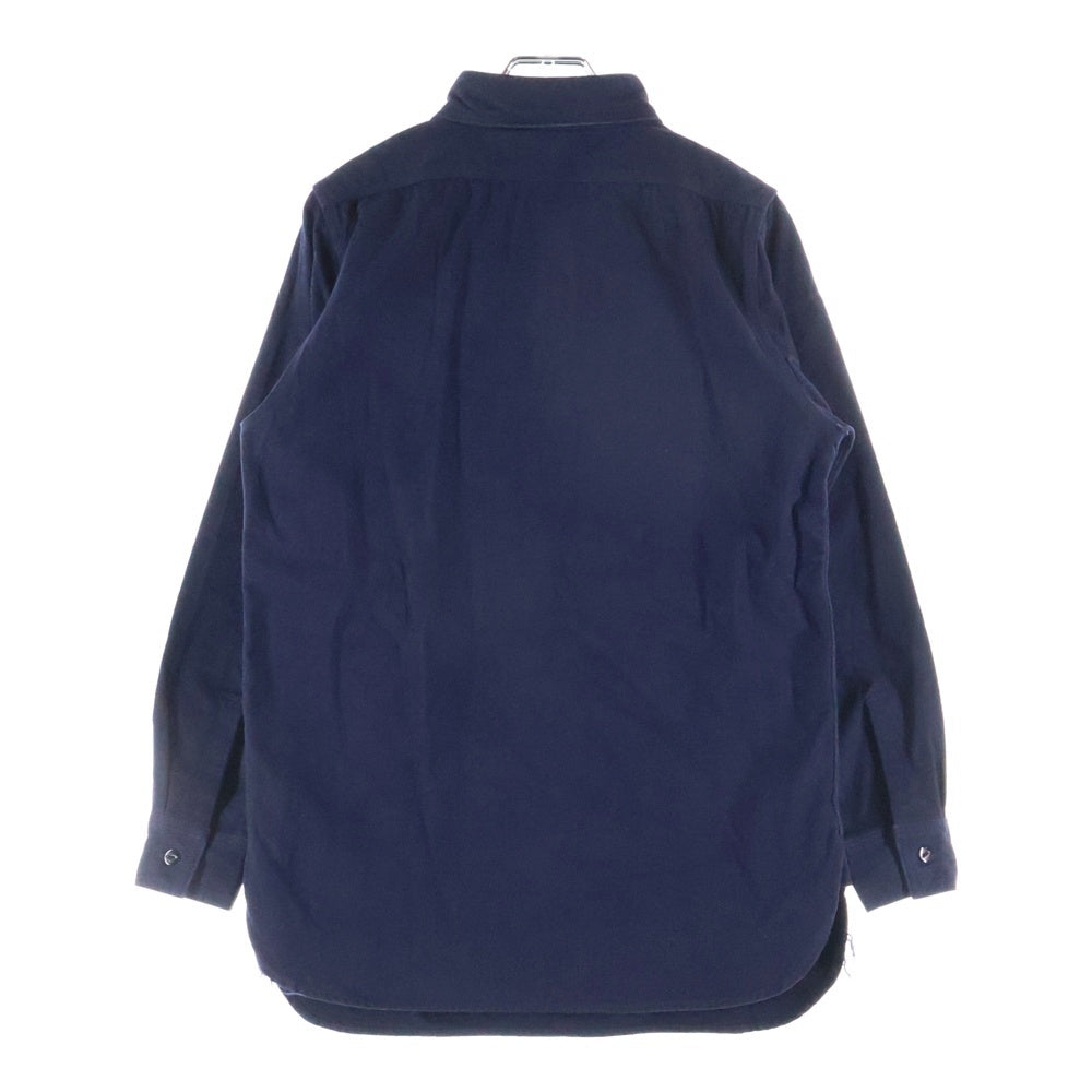 AT LAST & CO(アットラスト) HALF ZIP SHIRT シャモア ハーフジップ長袖シャツ ネイビー