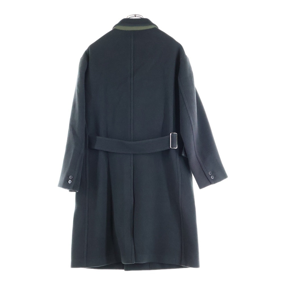 OLD JOE(オールドジョー) BEAVER CLOTH DOUBLE BREASTED COAT ビーバークロス ダブルブレスト カシミヤ混 ウールロングコート ブラック 172JK11