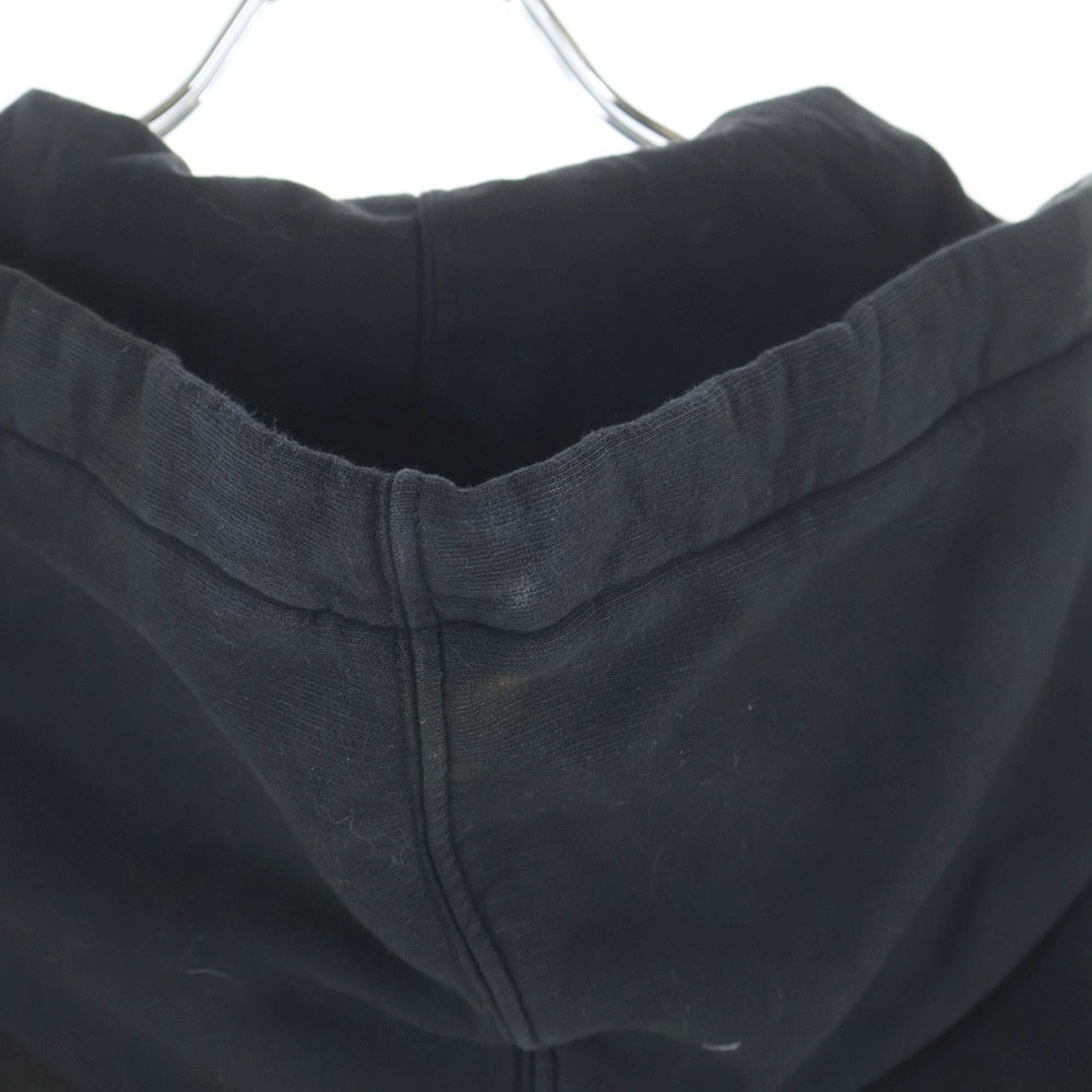 DRKSHDW(ダークシャドウ) 24AW Sun Cropped Hoodie クロップド プルオーバースウェットパーカー フーディー ブラック DS02D2222-FSUN