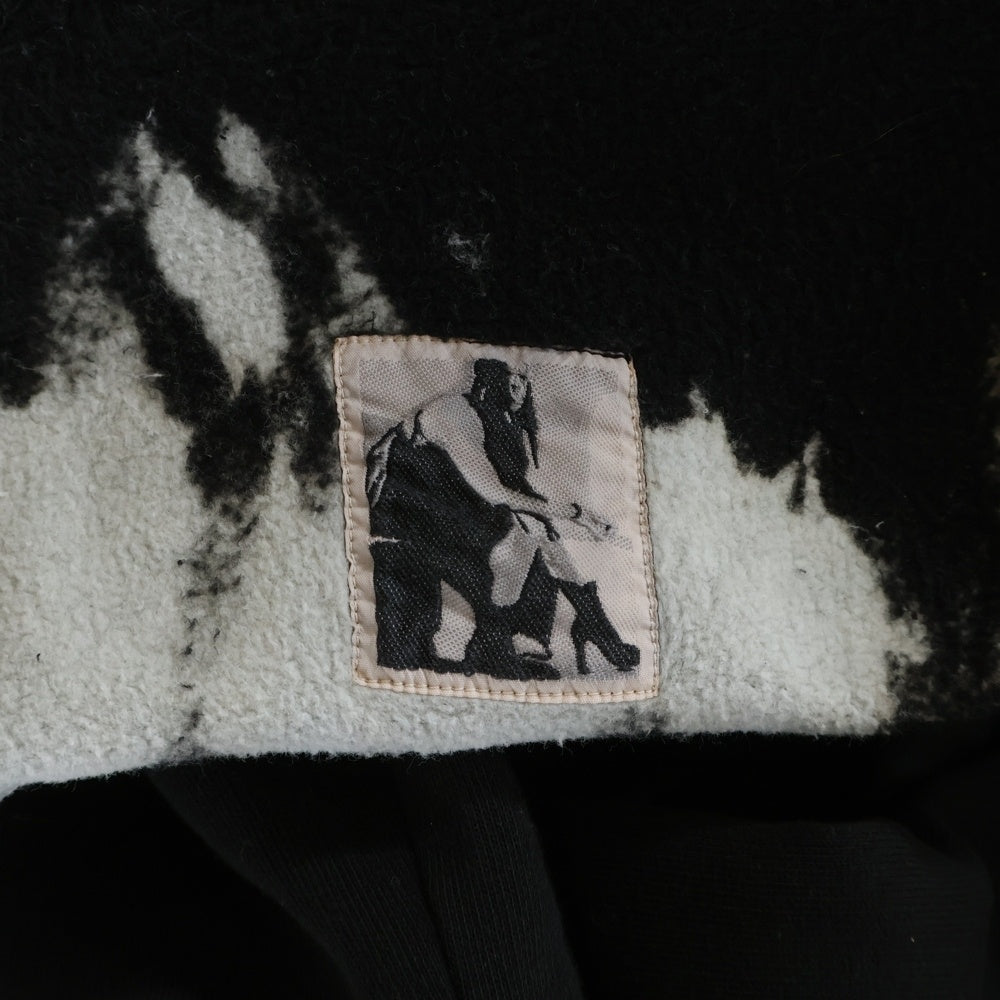 DRKSHDW(ダークシャドウ) 24AW Sun Cropped Hoodie クロップド プルオーバースウェットパーカー フーディー ブラック DS02D2222-FSUN