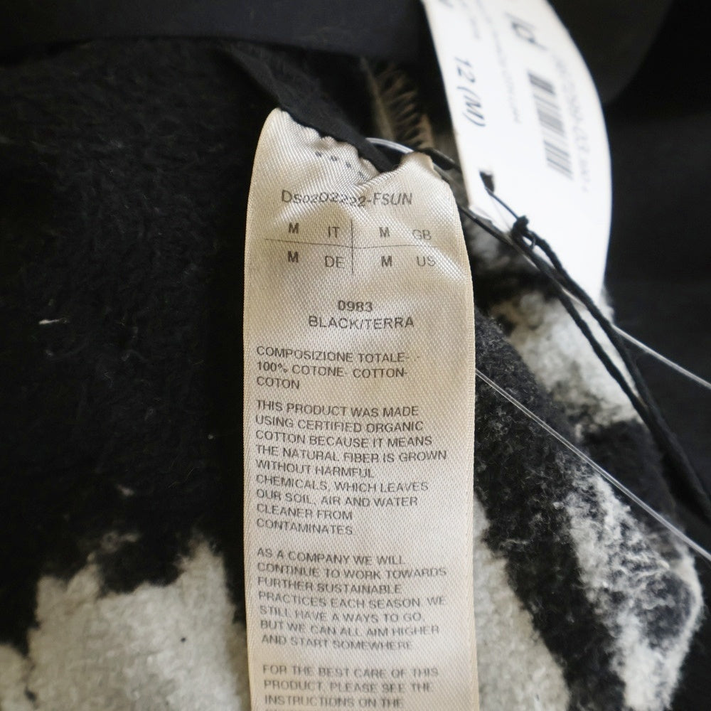 DRKSHDW(ダークシャドウ) 24AW Sun Cropped Hoodie クロップド プルオーバースウェットパーカー フーディー ブラック DS02D2222-FSUN