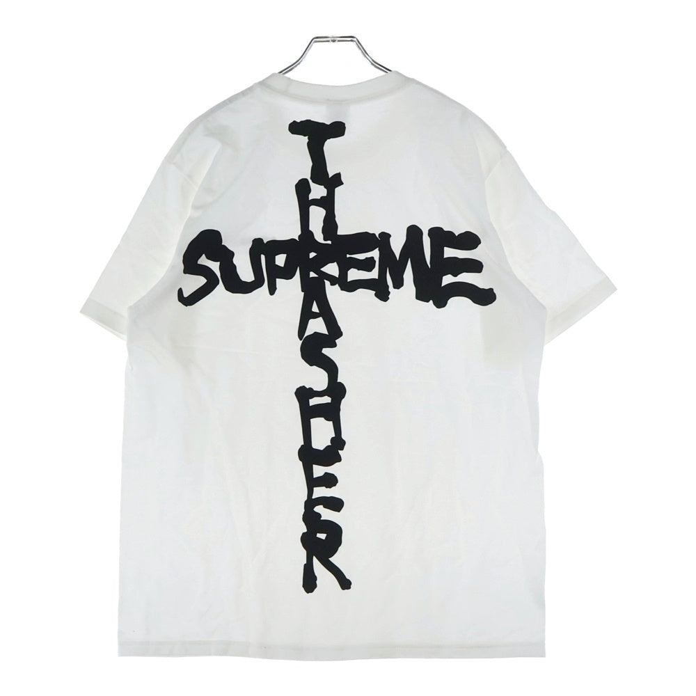 SUPREME(シュプリーム) 24AW ×THRASHER Cross Tee スラッシャー クロス クルーネック半袖Tシャツ カットソー ホワイト