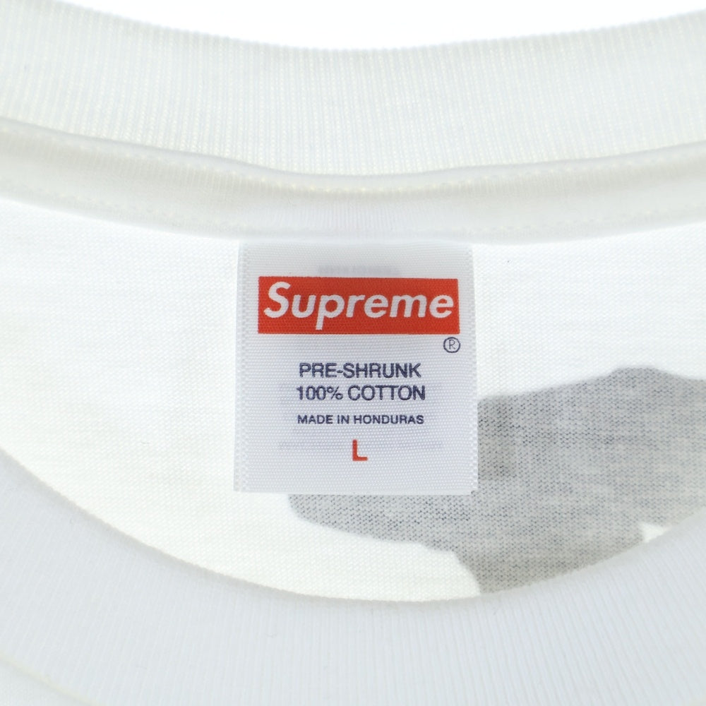 SUPREME(シュプリーム) 24AW ×THRASHER Cross Tee スラッシャー クロス クルーネック半袖Tシャツ カットソー ホワイト