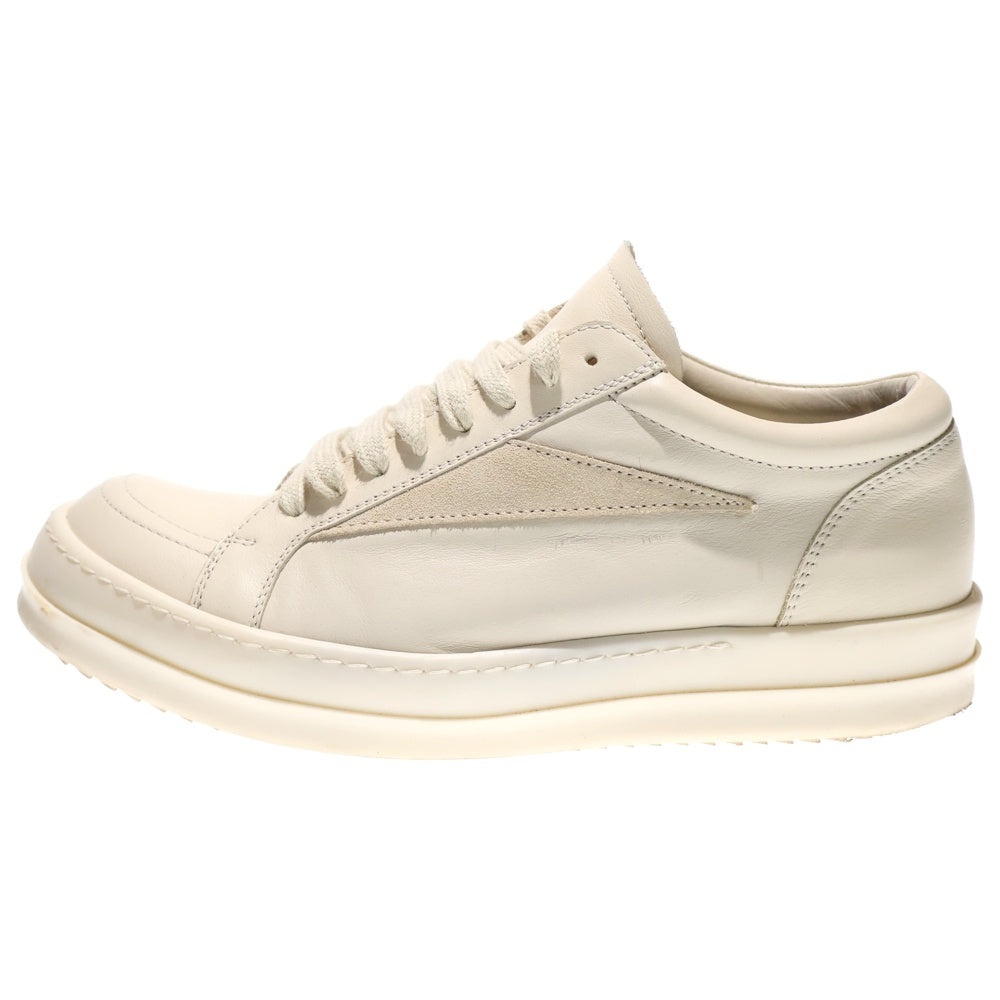 Rick Owens(リックオウエンス) VINTAGE SNEAKS ヴィンテージスニーカー レザーローカットスニーカー ホワイト RP02D3888 LCOLVS