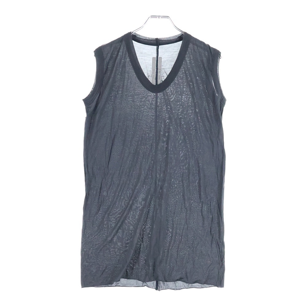 Rick Owens(リックオウエンス) 19SS Tanktop ノースリーブシャツ タンクトップ グレー RP19S6102-JR