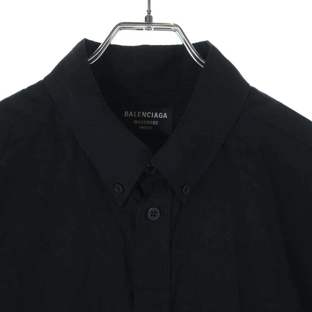 BALENCIAGA(バレンシアガ) Large Fit Shirt シャドーロゴ オーバーサイズ 半袖シャツ ブラック 681702 TLM16