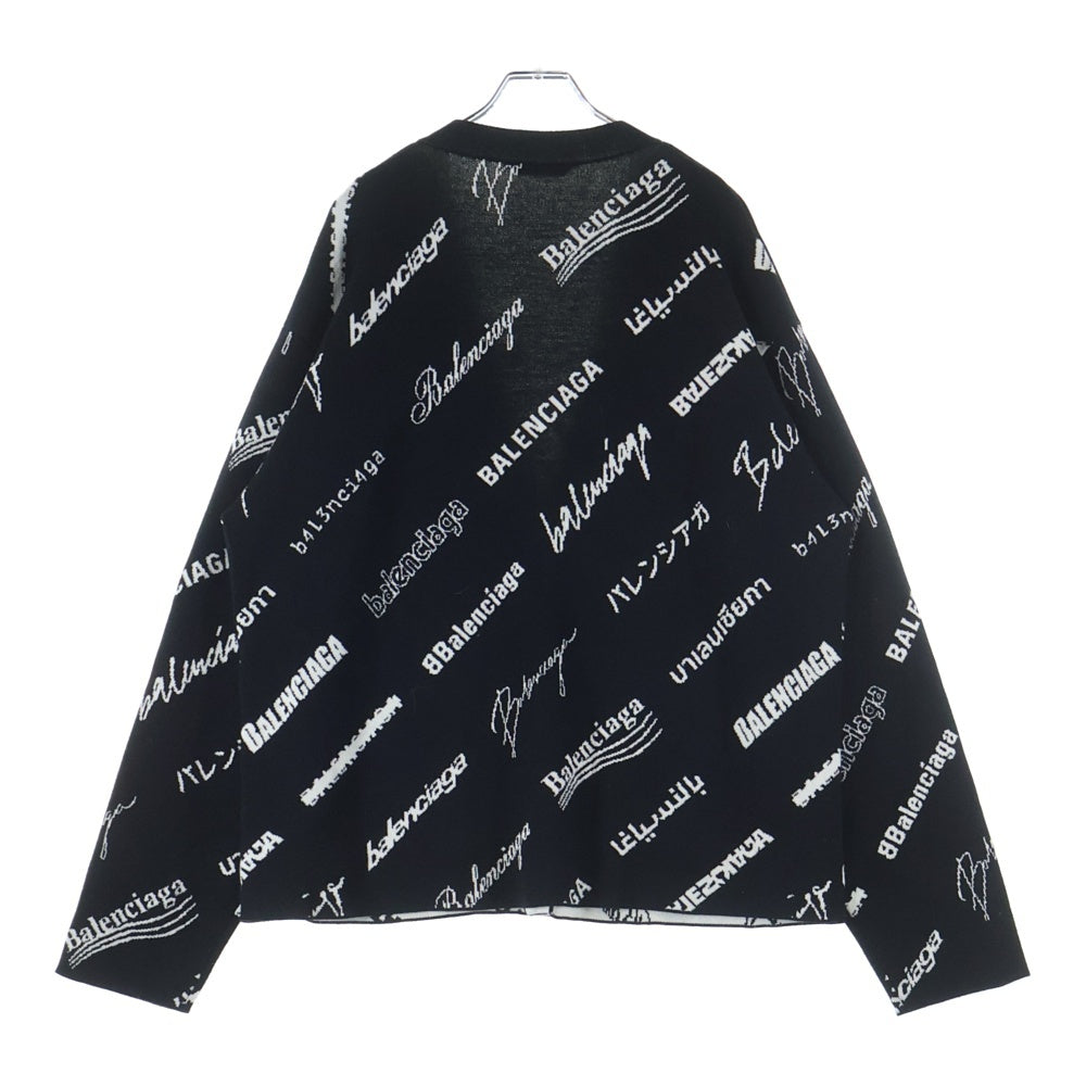BALENCIAGA(バレンシアガ) 23SS Logomania All Over Cardigan 総柄
