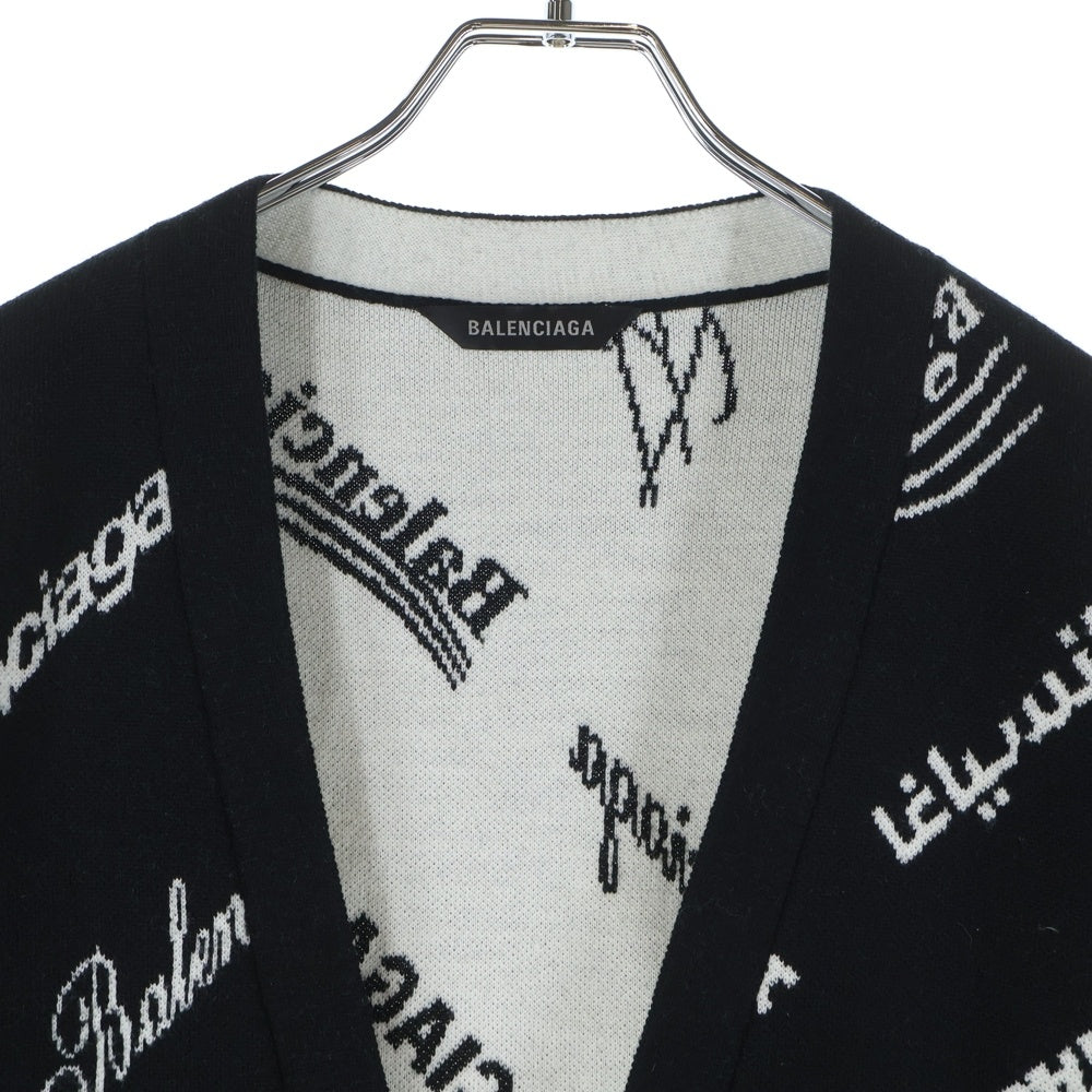 定価23万↑バレンシアガ ALLOVER LOGOcardigan カーディガン BALENCIAGA（バレンシアガ） 新品/国内正規/23年製 769146 T6230 Furry