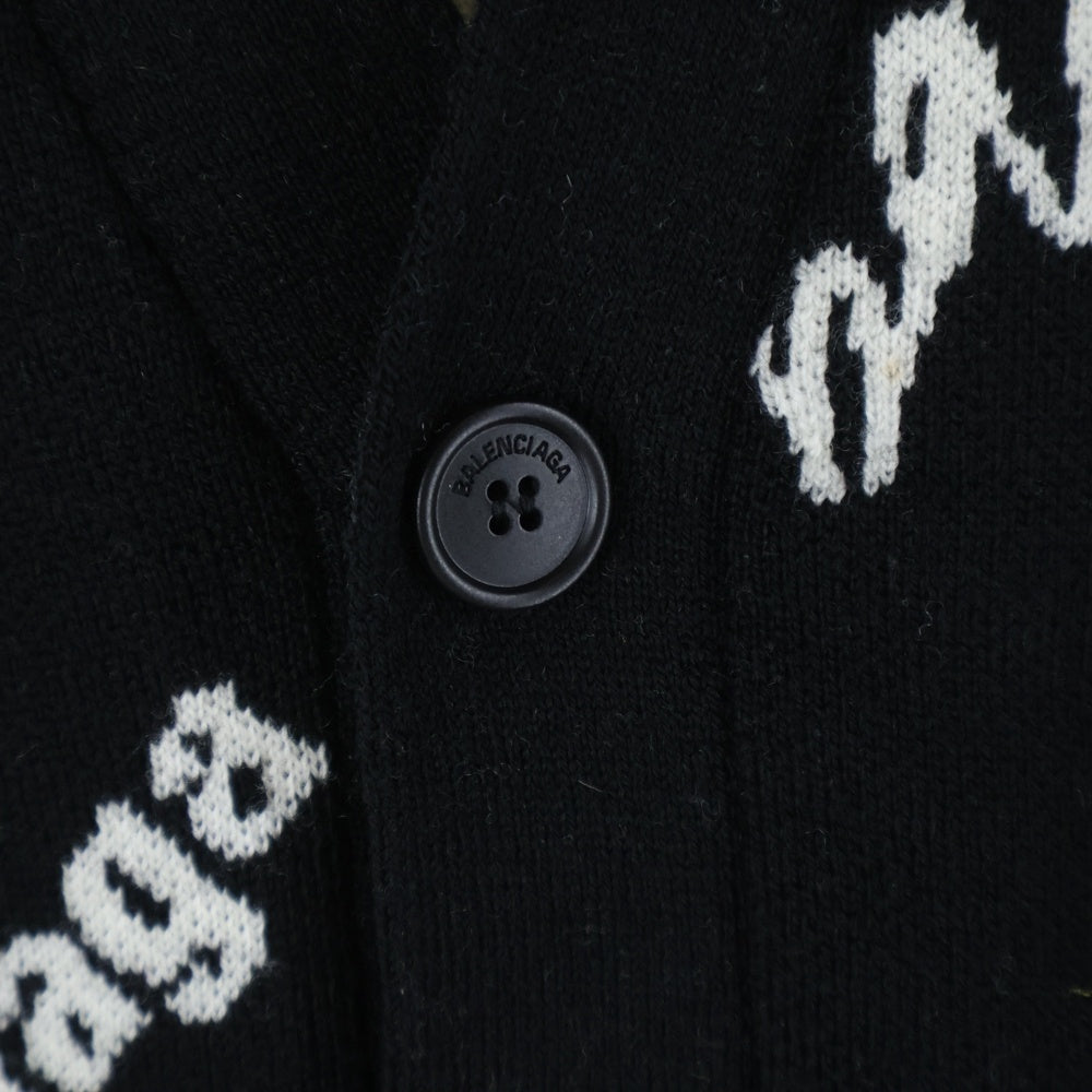 BALENCIAGA(バレンシアガ) 23SS Logomania All Over Cardigan 総柄
