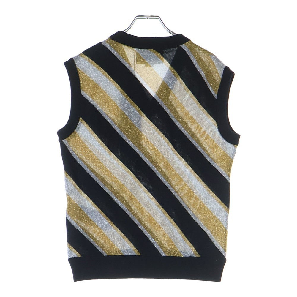 GUCCI　新品　ウールベスト Gucci ボトルグリーンリブウールベスト (すべての新品) IFCHIC.COM