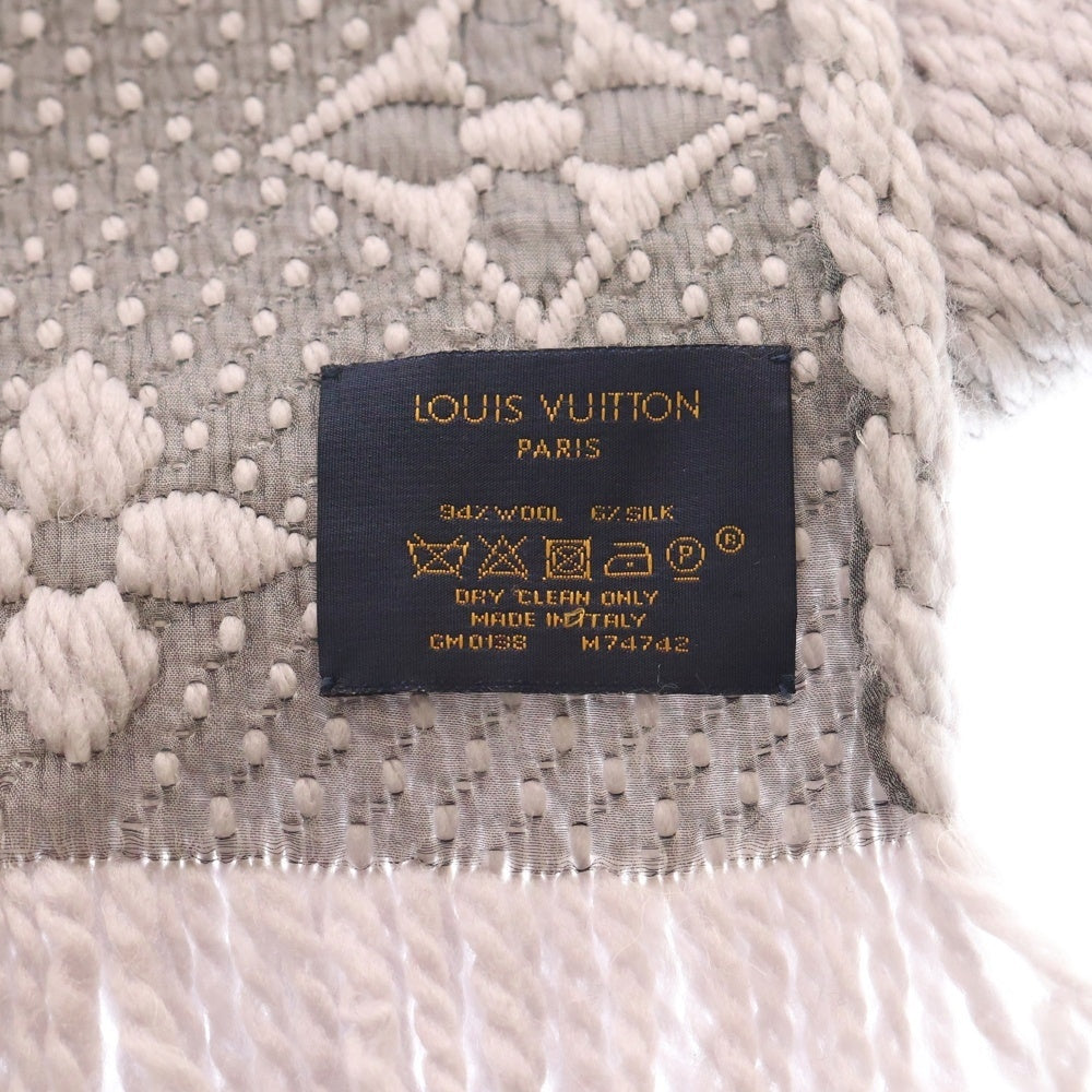 LOUIS VUITTON(ルイヴィトン) エシャルプ ロゴマニア シルク混 ウール