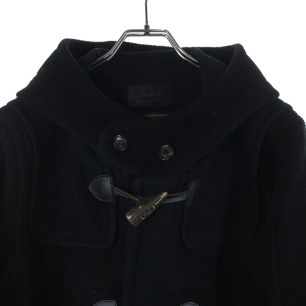 NO BRAND(ノーブランド) GALERIE VIE(ギャルリー ヴィー) メルトンウールピーコート ブラック