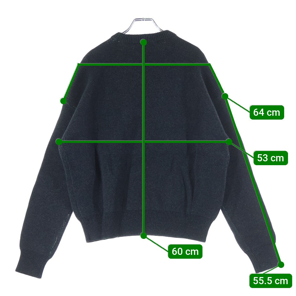 FEAR OF GOD ESSENTIALS(フィアオブゴッド エッセンシャルズ) KNIT SWEATER ロゴクルーネックニットセーター グレー