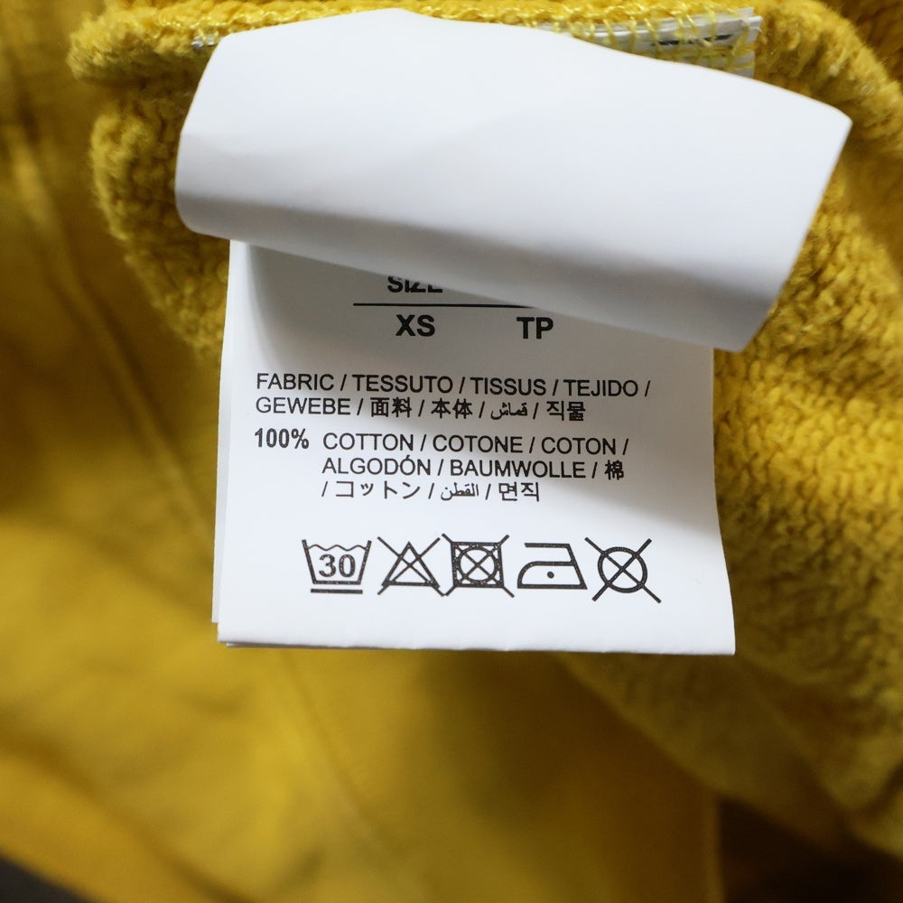 OFF-WHITE(オフホワイト) 20SS Caravaggio Hoodie カラヴァッジョ ロゴプリント プルオーバースウェットパーカー フーディー イエロー OMBB034S20E30004