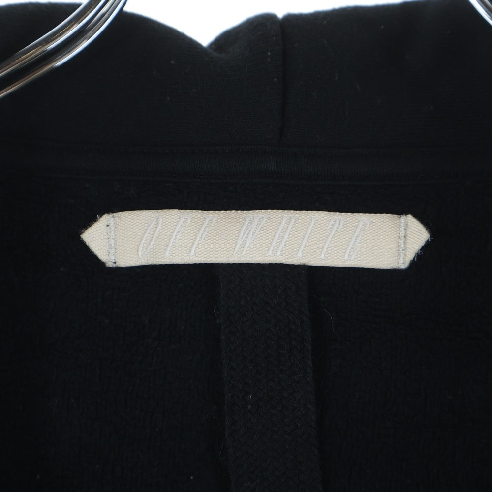 OFF-WHITE(オフホワイト) 16SS Eagle Zip Hoodie イーグル刺繍 ジップアップスウェットパーカー フーディー ブラック