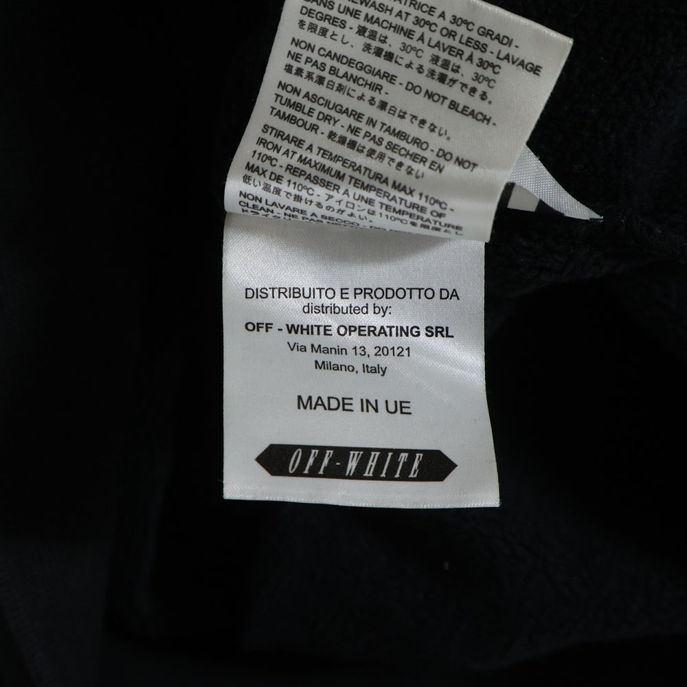 OFF-WHITE(オフホワイト) 16SS Eagle Zip Hoodie イーグル刺繍 ジップアップスウェットパーカー フーディー ブラック