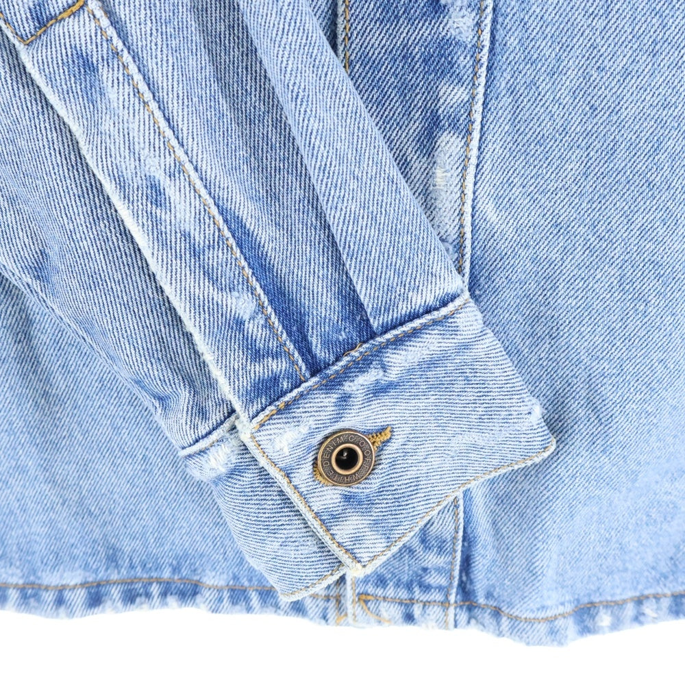 OFF-WHITE(オフホワイト) 19AW Spray Denim Jacket スプレーロゴ デニムジャケット インディゴ OMYD015E19386037